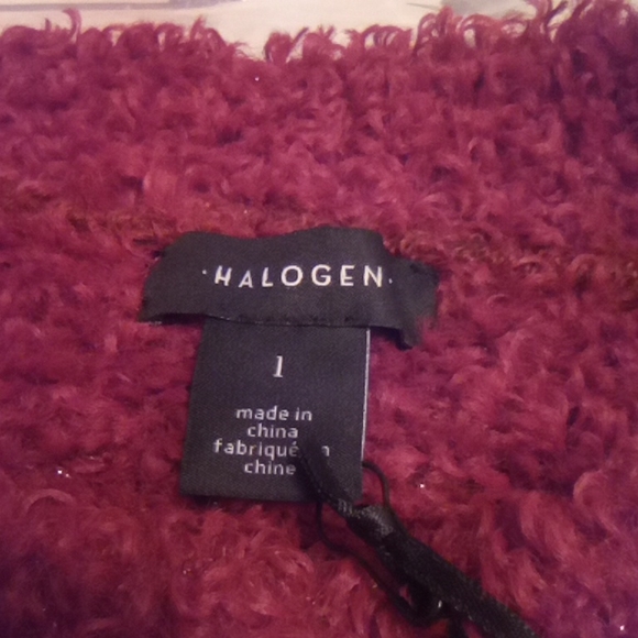 Halogen Fuzzy Heavy Crop Sweater Size L - Picture 5 of 7